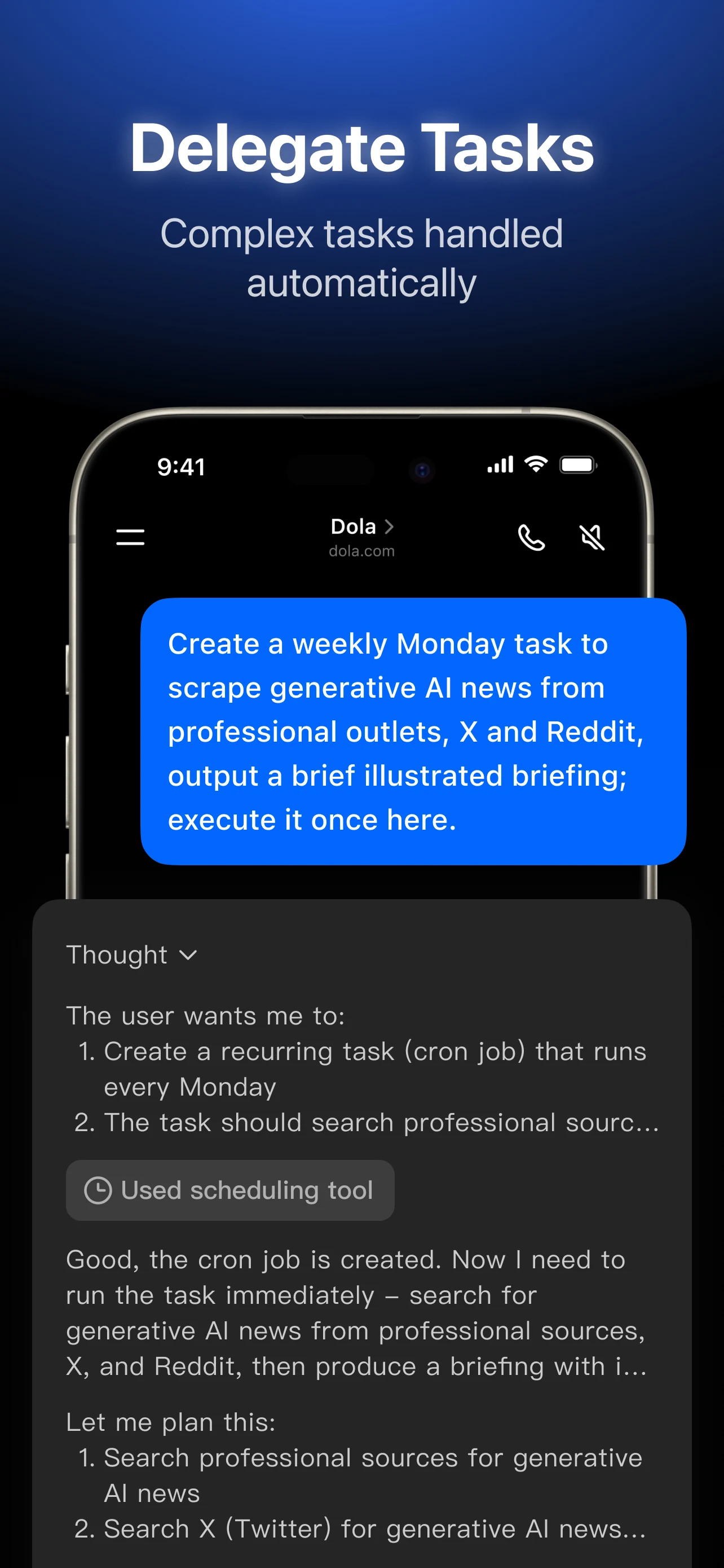 Dola: Smart AI Assistant screenshot